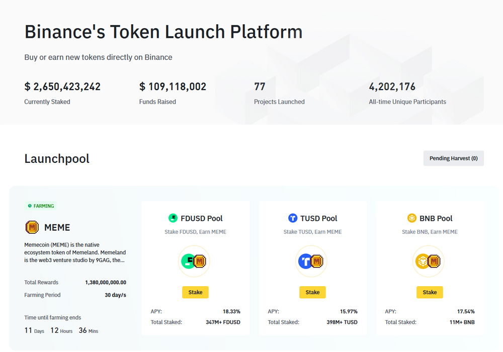 Binance Launchpad