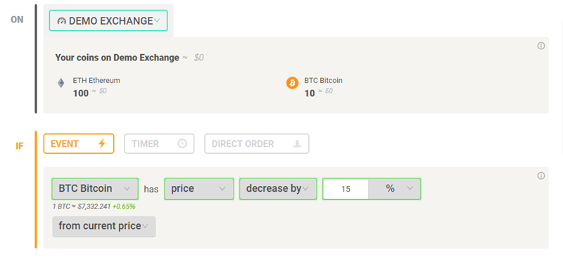 Create Coinrule Strategy 