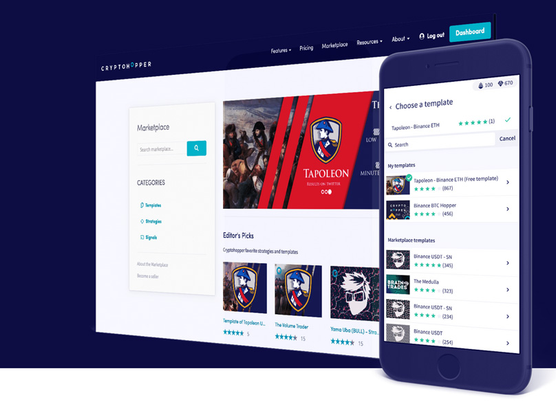 Cryptohopper Marketplace